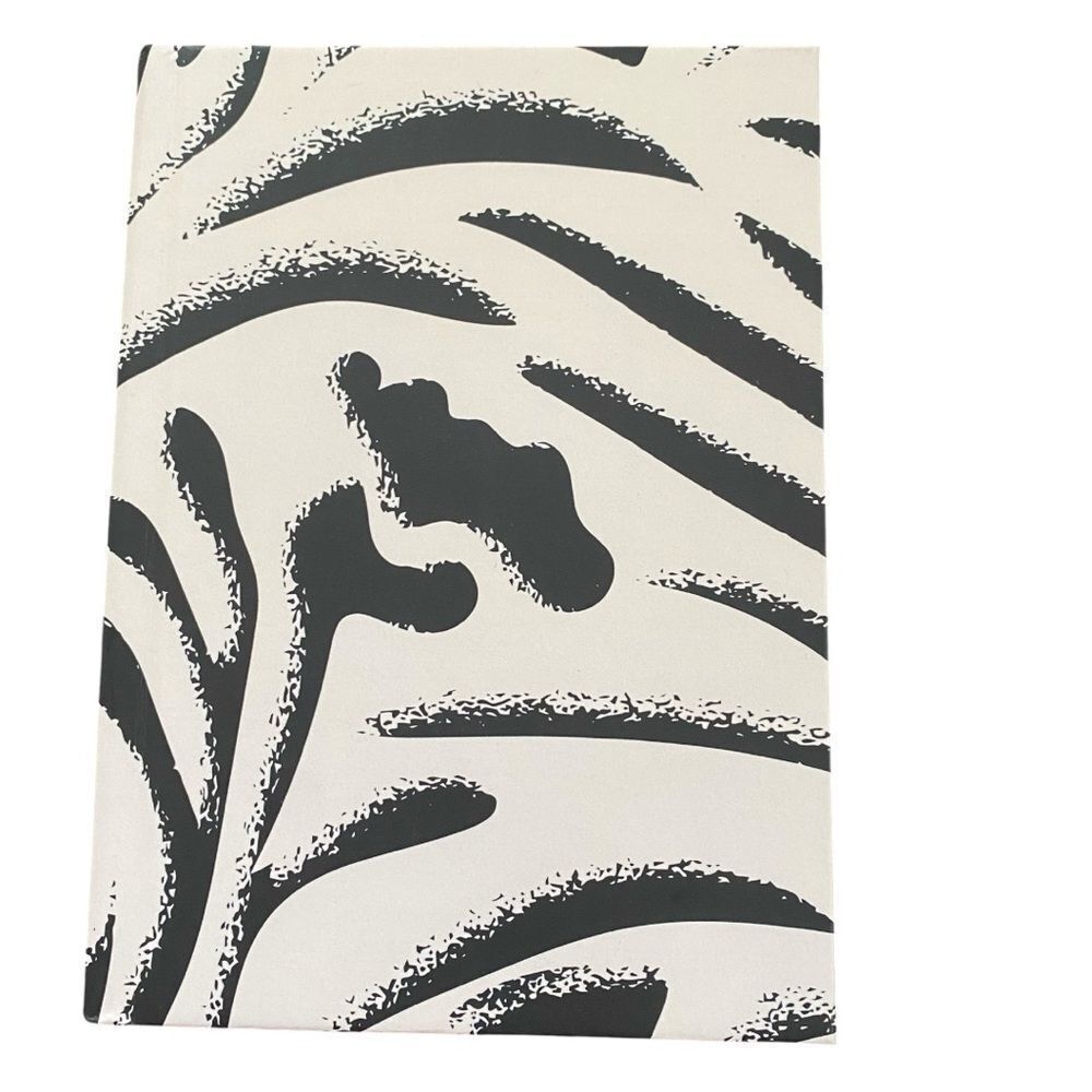 Black & White Abstract Hardcover Journal – Minimalist Modern Notebook – NWT – 8x
